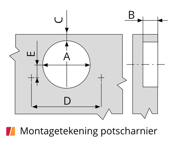 Salice AIR Scharnier 105° Set mit Dämpfung Titanium 