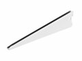 Plankdrager dubbel 220 mm, wit gelakt