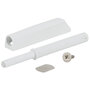 K-PUSH Wit met buffer, opbouw 37 mm