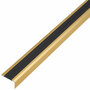 Trapneusprofiel 46 x 29 mm goudkleurig 1