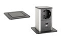 Inbouw stopcontact - zwart - 1x 320 V Schuko - USB A+C