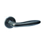 Intersteel deurklink q 03 op rozet verdekt 52 x 6 mm pvd antraciet