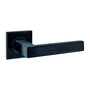Intersteel deurklink - zwart - op vierkant rozet verdekt - 53 x 53 x 6 mm