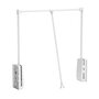 Garderobelift 10 kg - 690-920 mm - wit